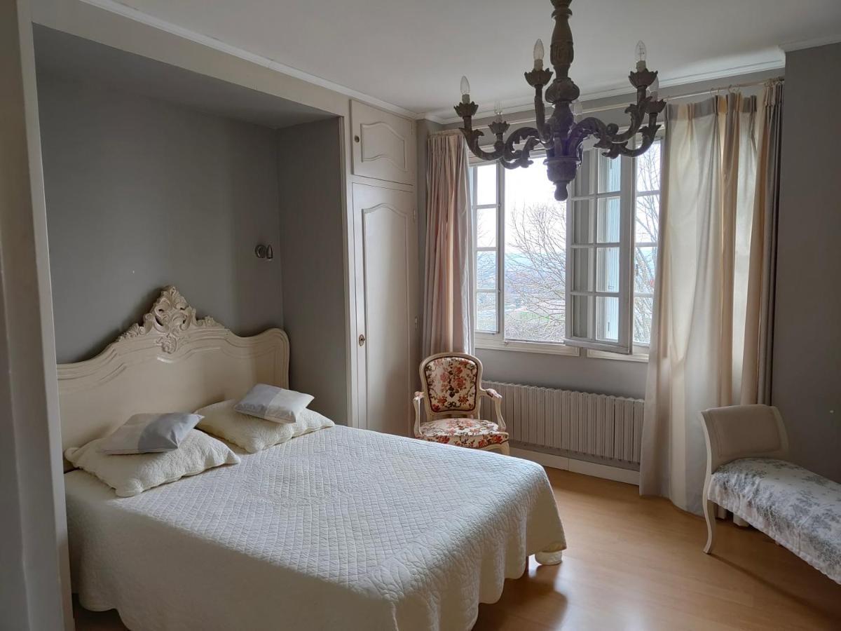 Chambre Grise Dans Une Demeure Du 16Eme A Saumur Comprenant Cuisine Equipee Exterior foto